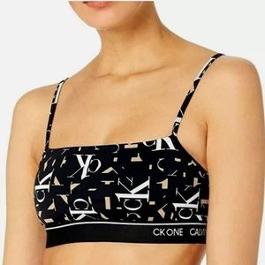 Calvin Klein CK One Unlined Micro Bralette Black Med